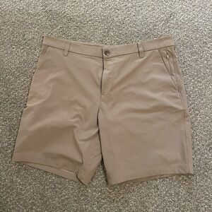 lululemon athletica Men's Khaki Flat Front Shorts